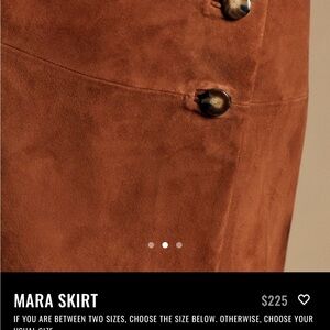 Sezane Mara Skirt Brown - Size 36